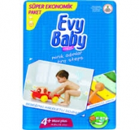 پوشک بچه اوی بیبی (evy beby) سایز 4 تعداد 60 عدد